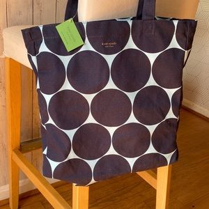 Kate Spade Joy Dot Canvas Book Tote